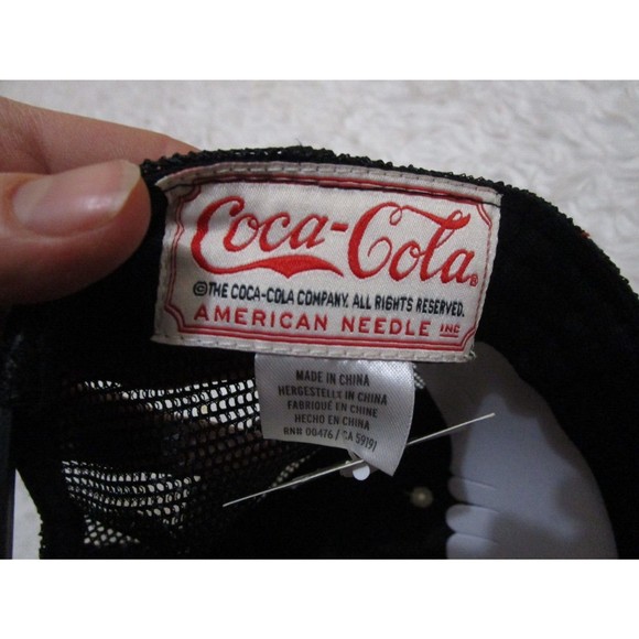 American Needle Vintage lk NWT COCA-COLA Mesh Trucker adjustable Hat Cap Snapack - Picture 14 of 15